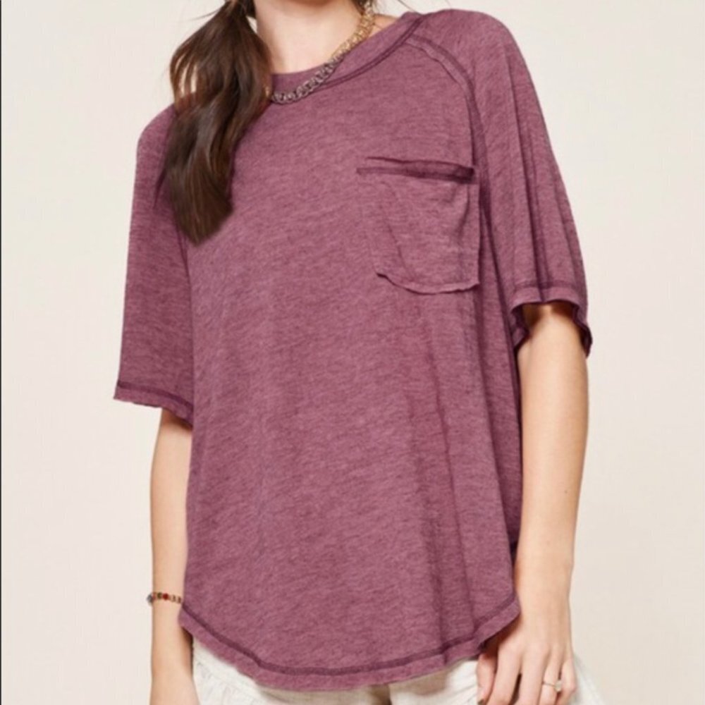 La Miel - Maroon Top - Size Small
